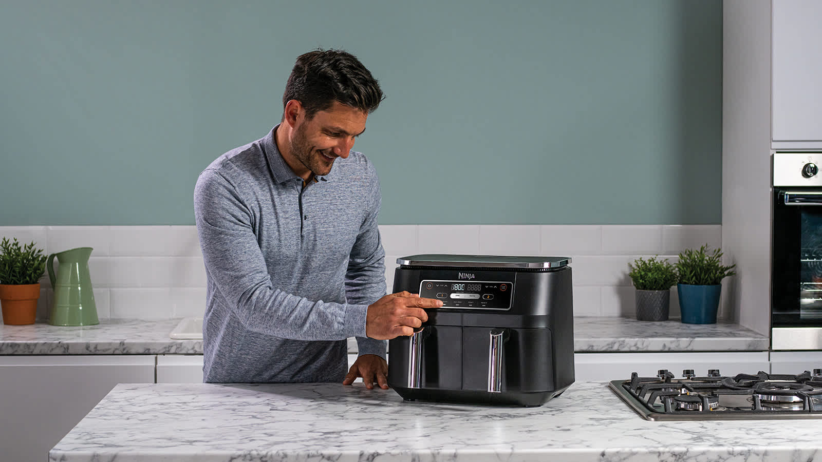 Ninja Foodi 4-in-1 Dual Zone Air Fryer 7.6L AF200UK - SharkNinja UK